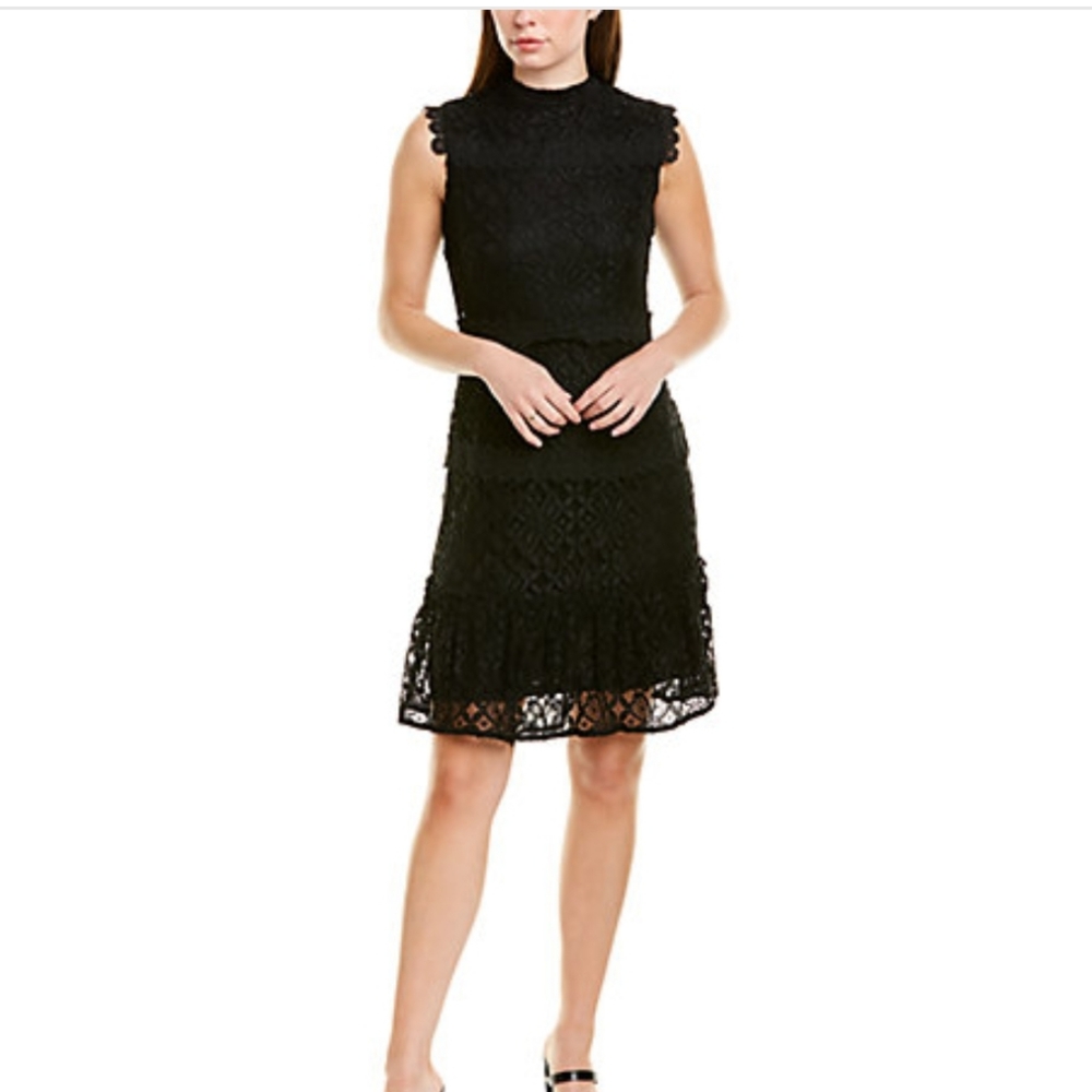 Julia Jordan Sleeveless Lace Mock Dress - Picture 3 of 5